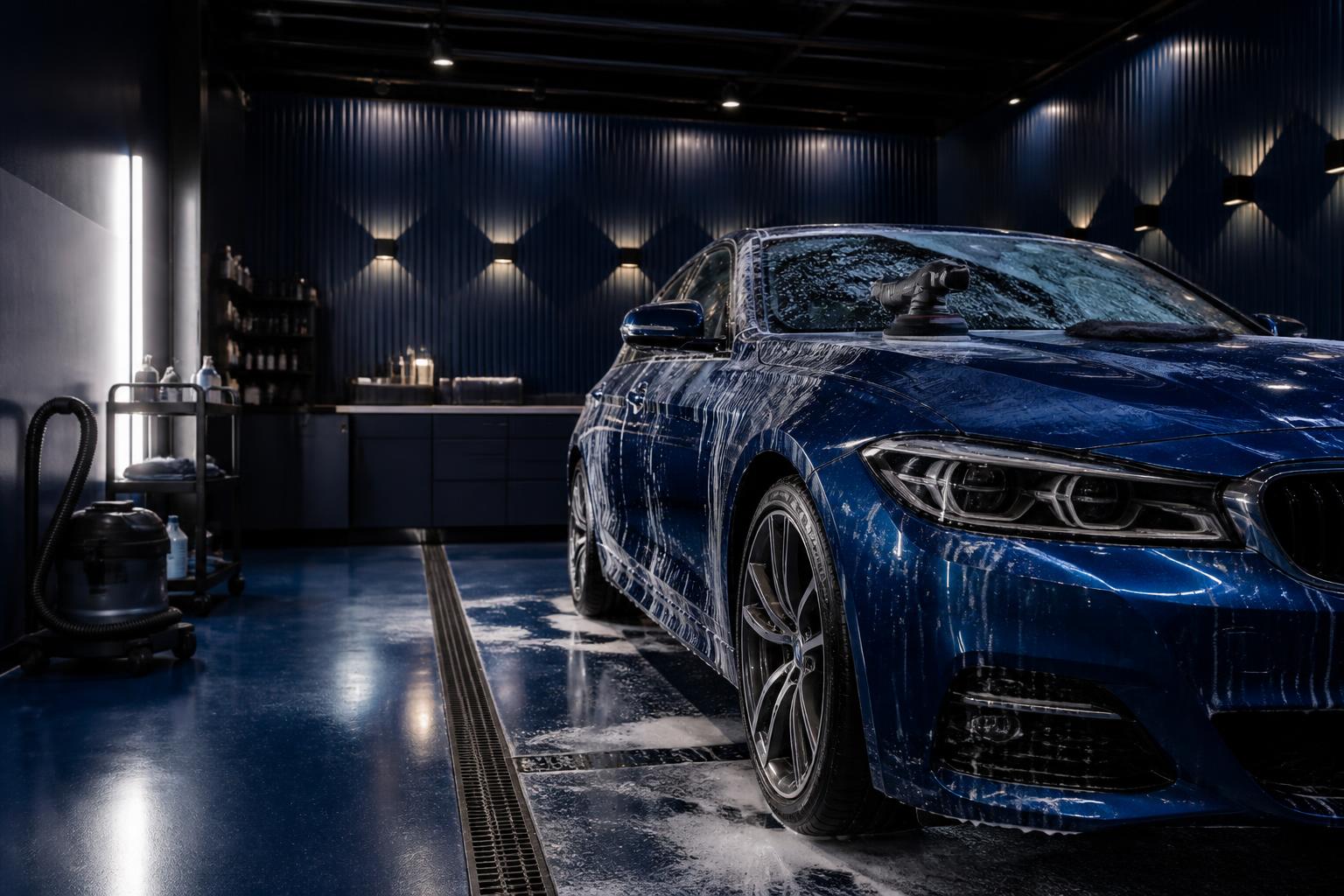Oto Yıkama & Detailing - çalışma temalı görsel