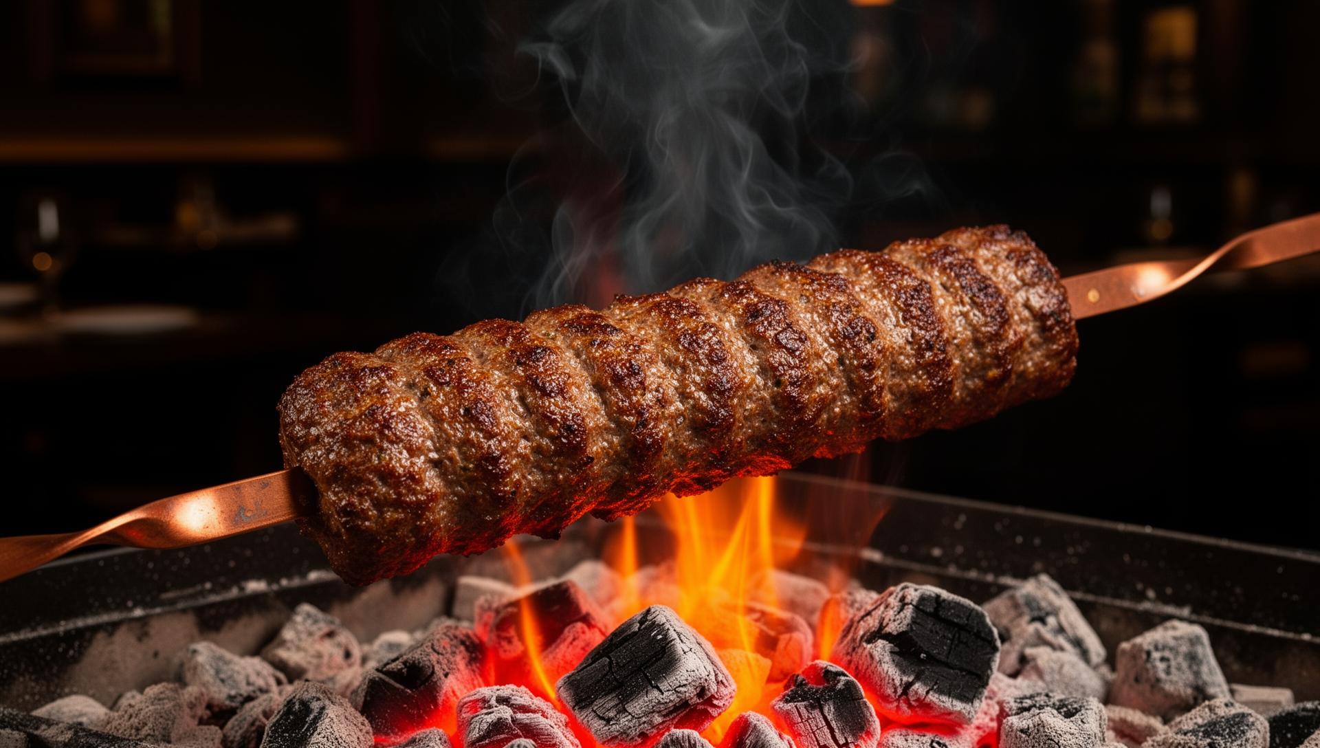 Kömür ateşinde pişen kebap